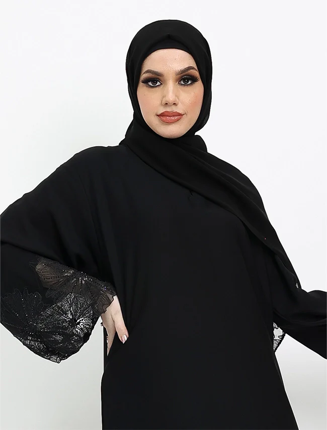 Black Heyam Abaya - Image 5