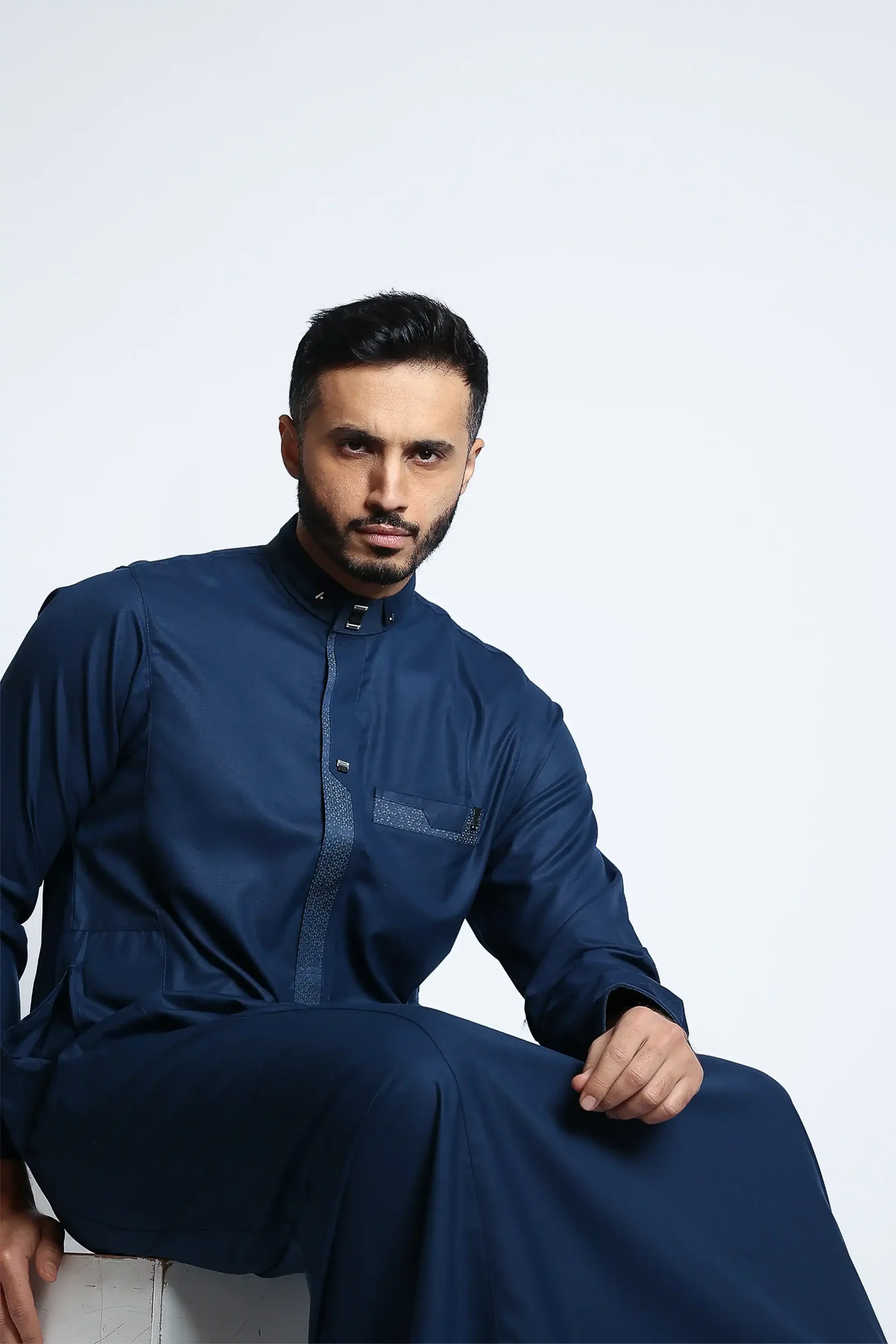 Catalina Blue Thobe By Al noor- J140 C1 - Image 6