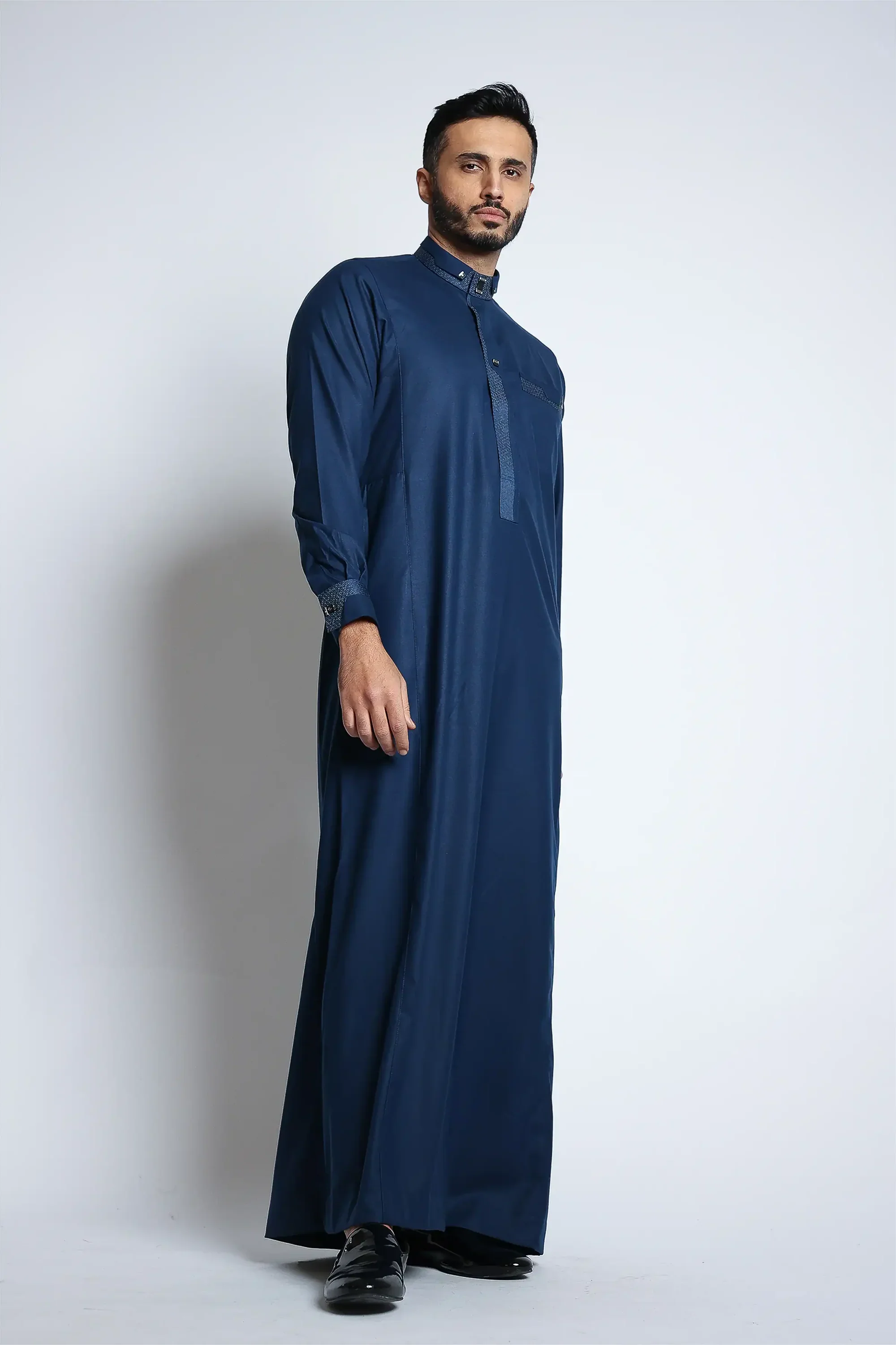 Catalina Blue Thobe By Al noor- J140 C1 - Image 7