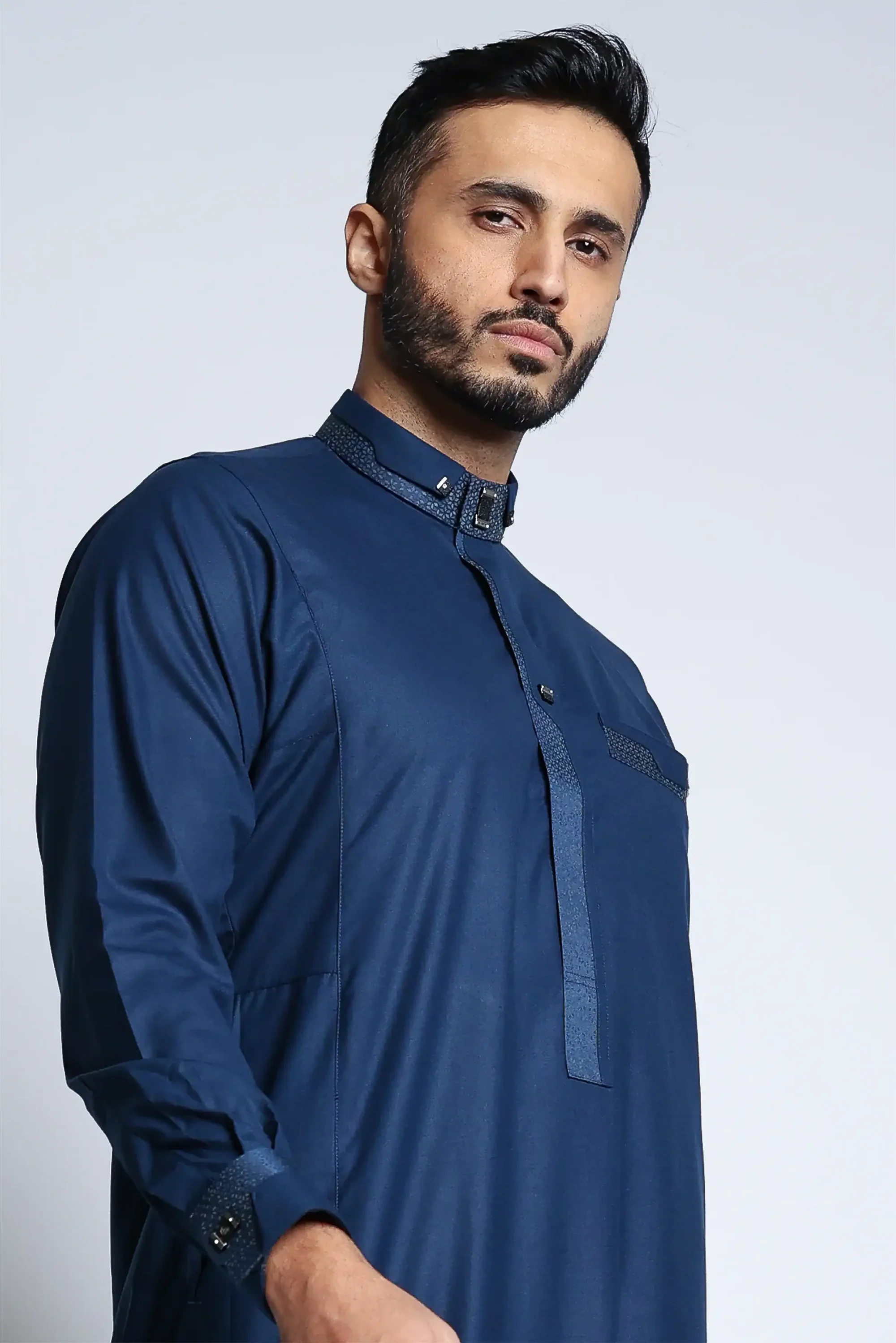 Catalina Blue Thobe By Al noor- J140 C1 - Image 8