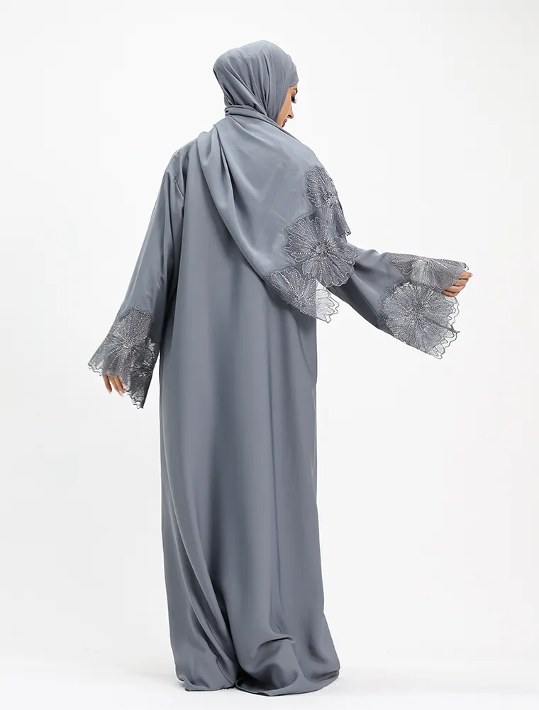 Grey Heyam Abaya - Image 6