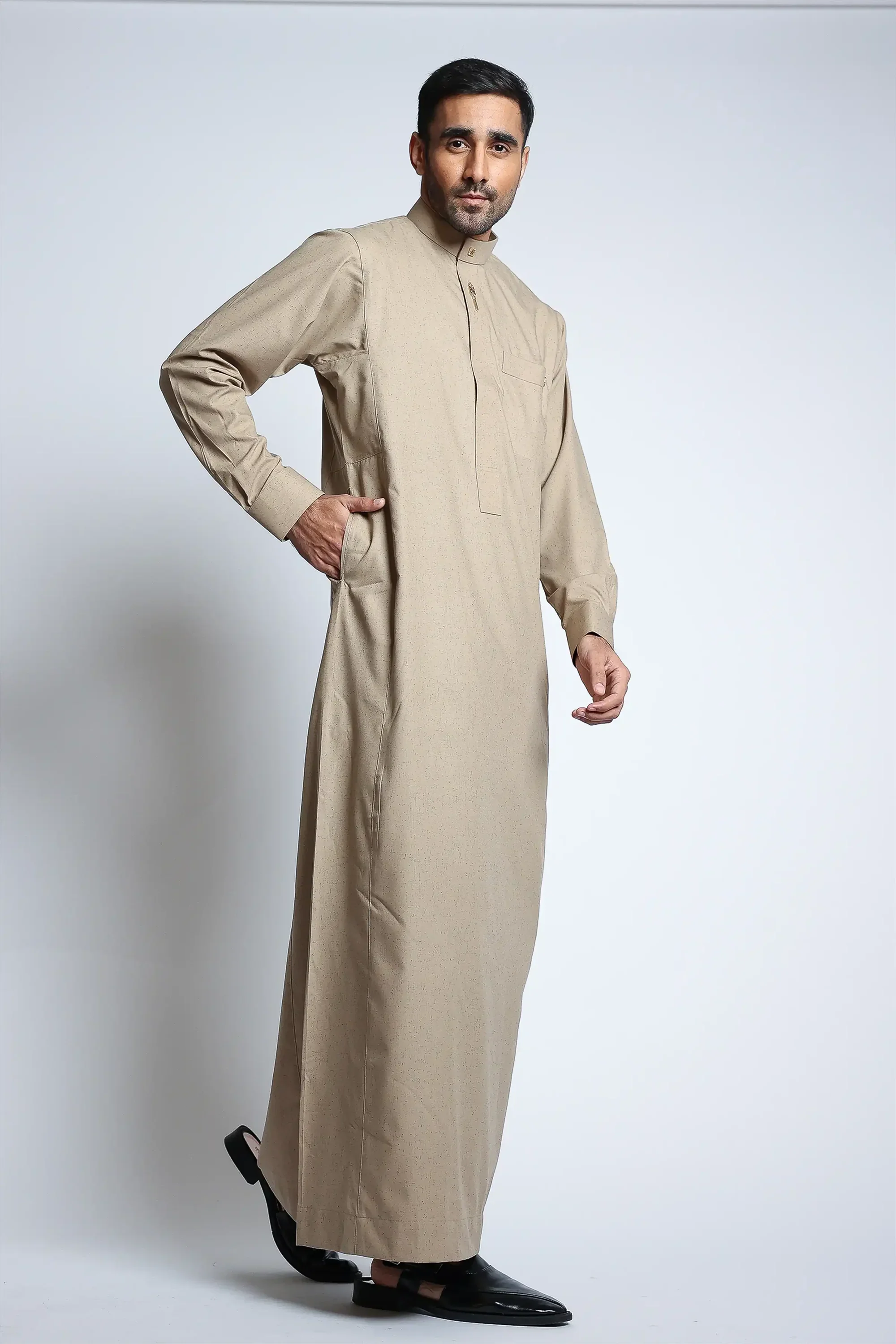 Birchwood Collar Thobe By Al noor- J134 - Image 6