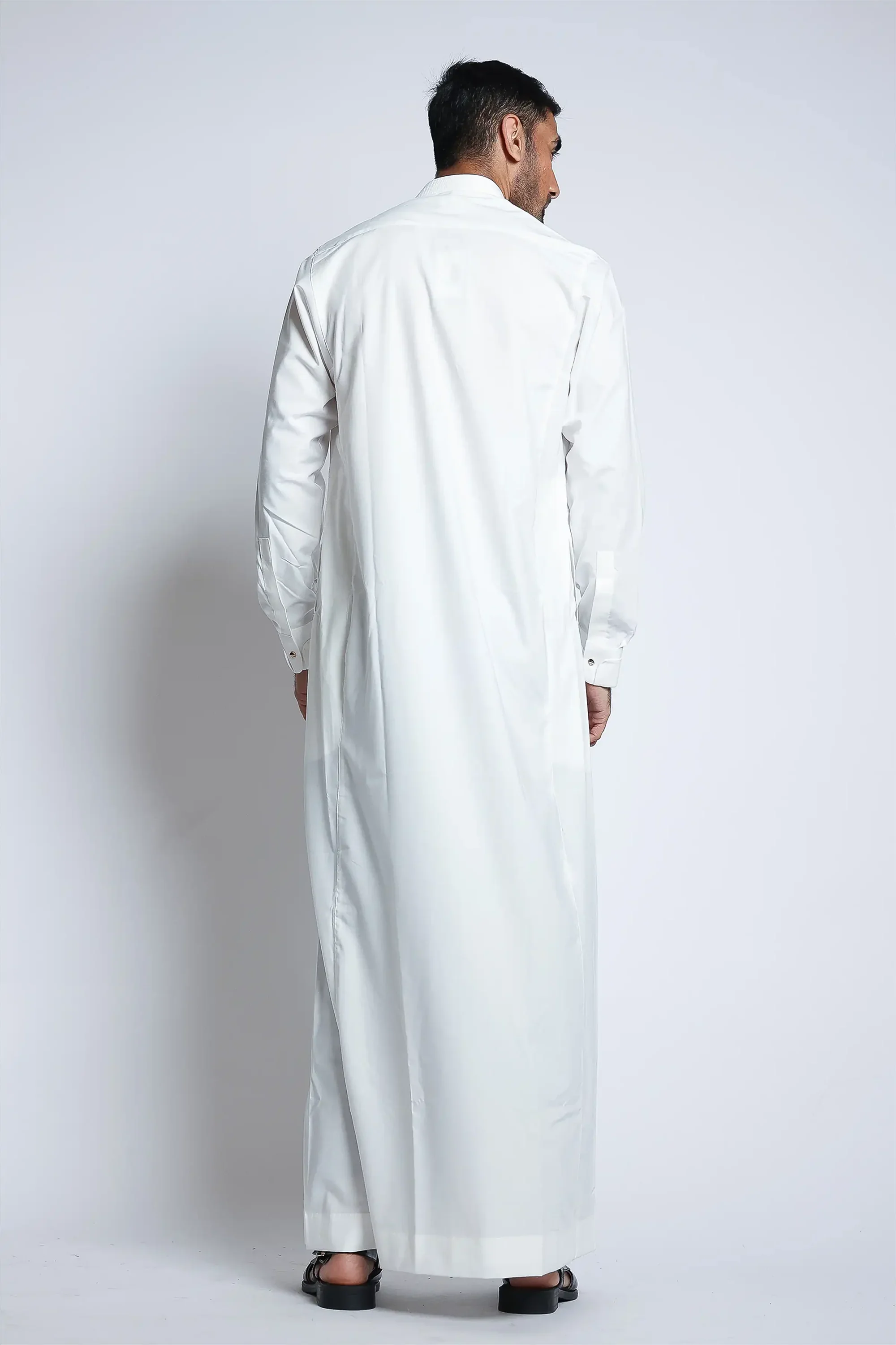 Cream Collar Thobe Thobe By Al noor- J135 - Image 3