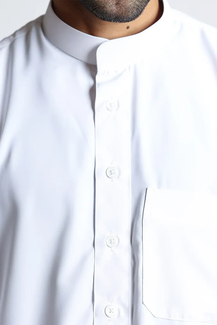 White Collar Thobe By Al noor- J150 - Image 3