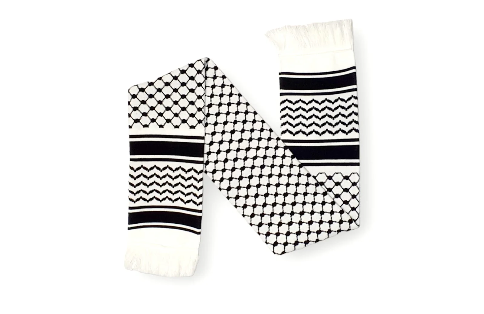 Men's Palestinian Muffler Scarf, Long Winter Neckwear Super Soft and Comfy - Image 3