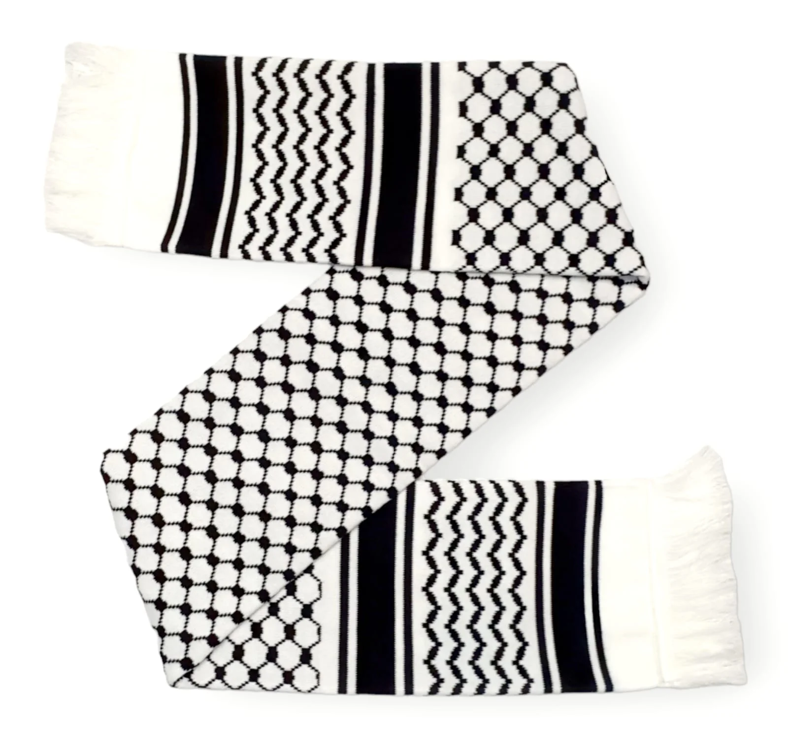 Men's Palestinian Muffler Scarf, Long Winter Neckwear Super Soft and Comfy - Image 4