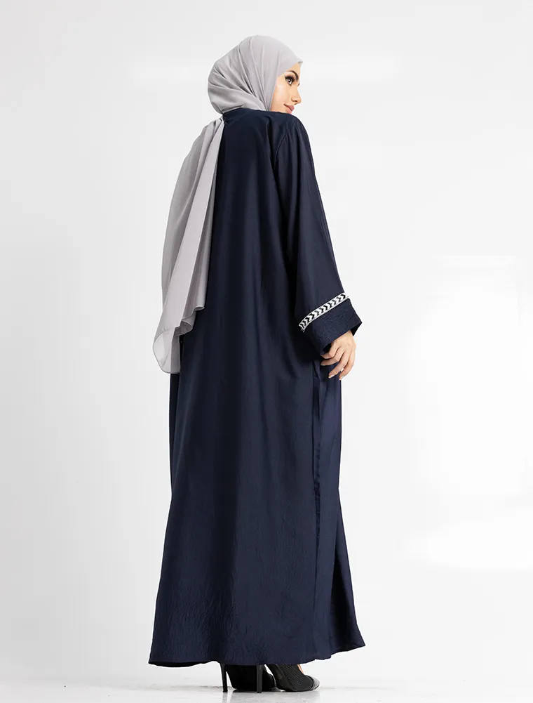 Navy Wajiha Abaya - Image 5